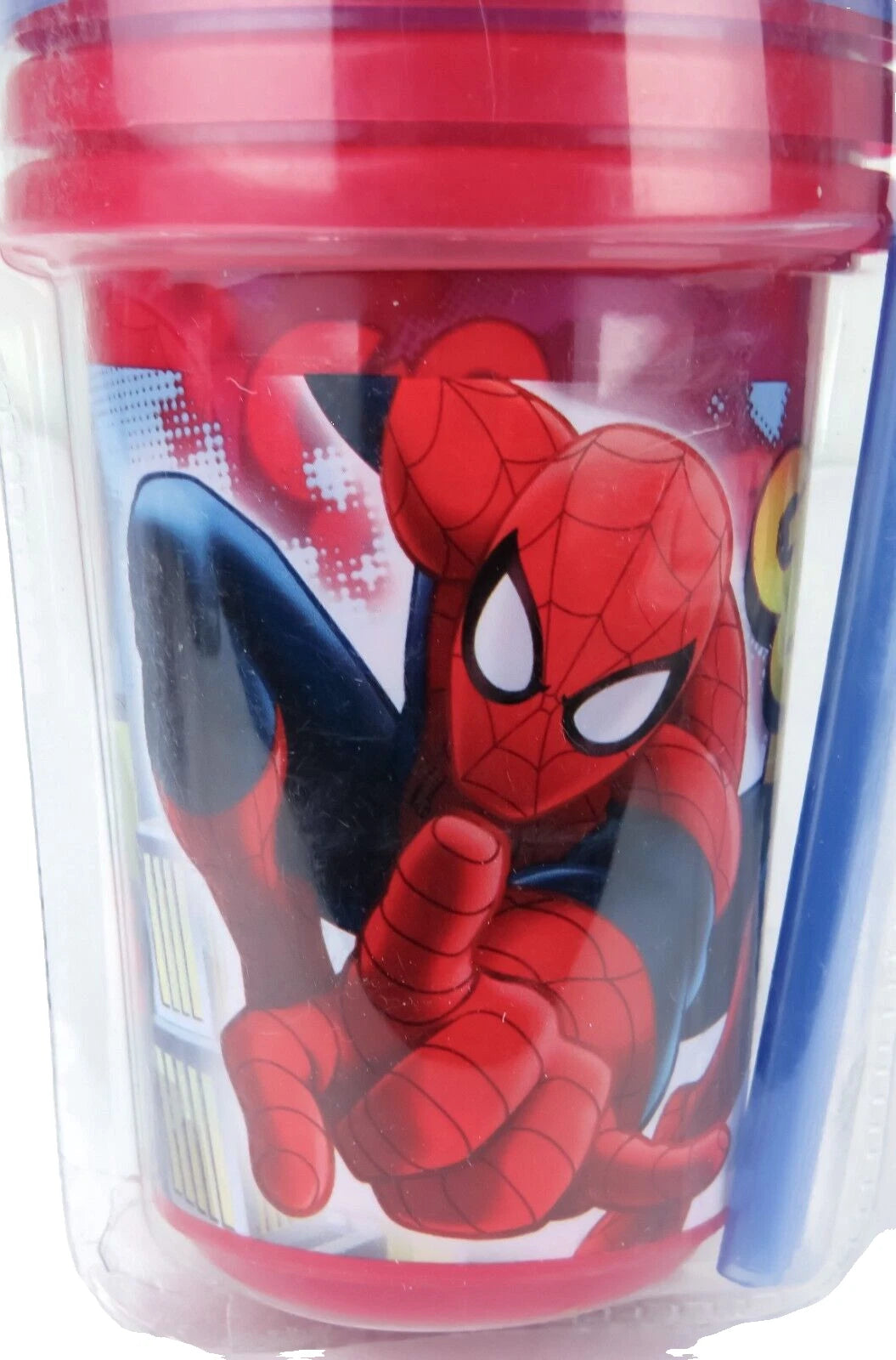 Marvel Spider-Man 3-Pack 10oz Reusable Kids Sippy Cups W/Lids/Straws BPA Free | eBay