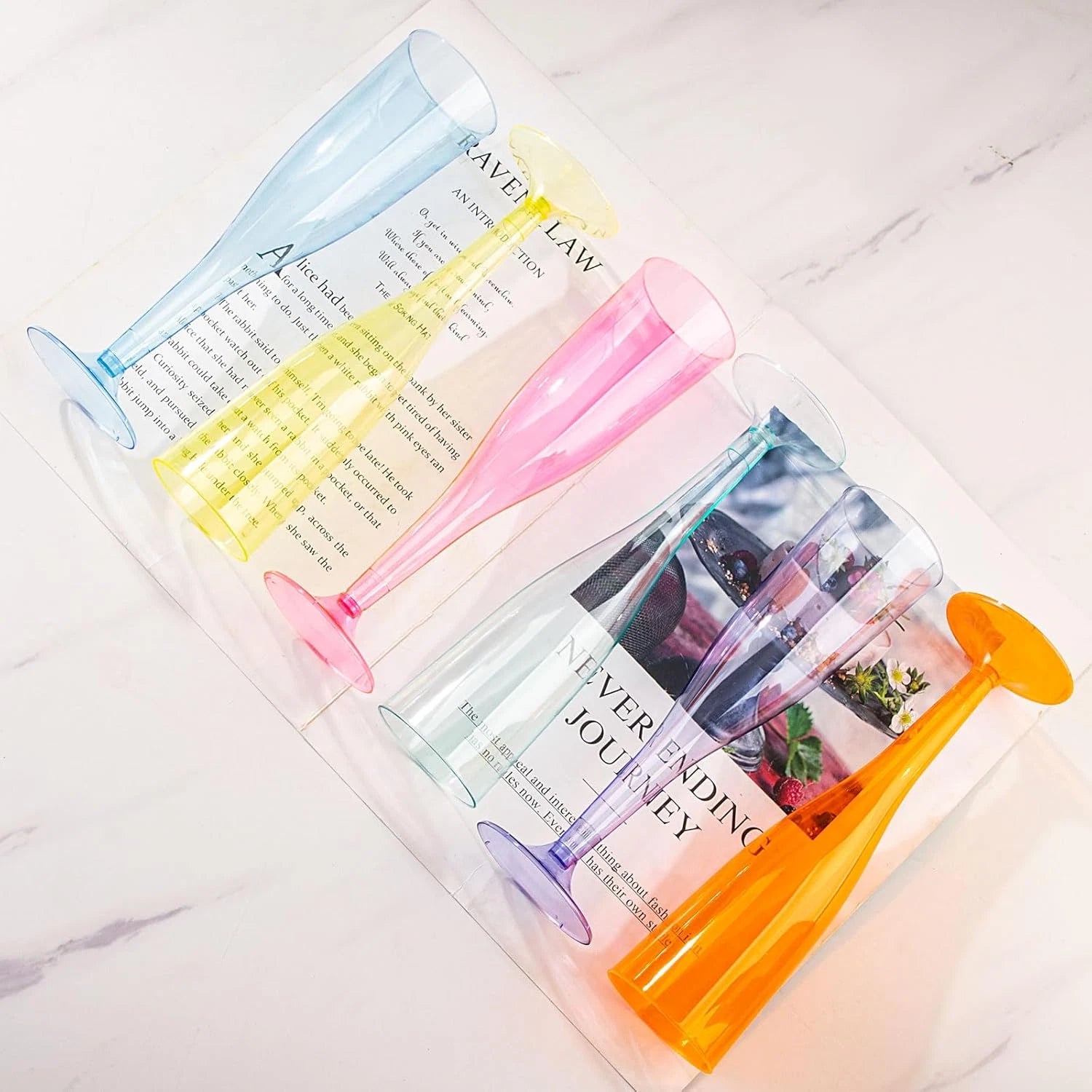 36 Pack Colorful Plastic Champagne Flutes - 7OZ Colorful Champagne Flutes,,,, | eBay