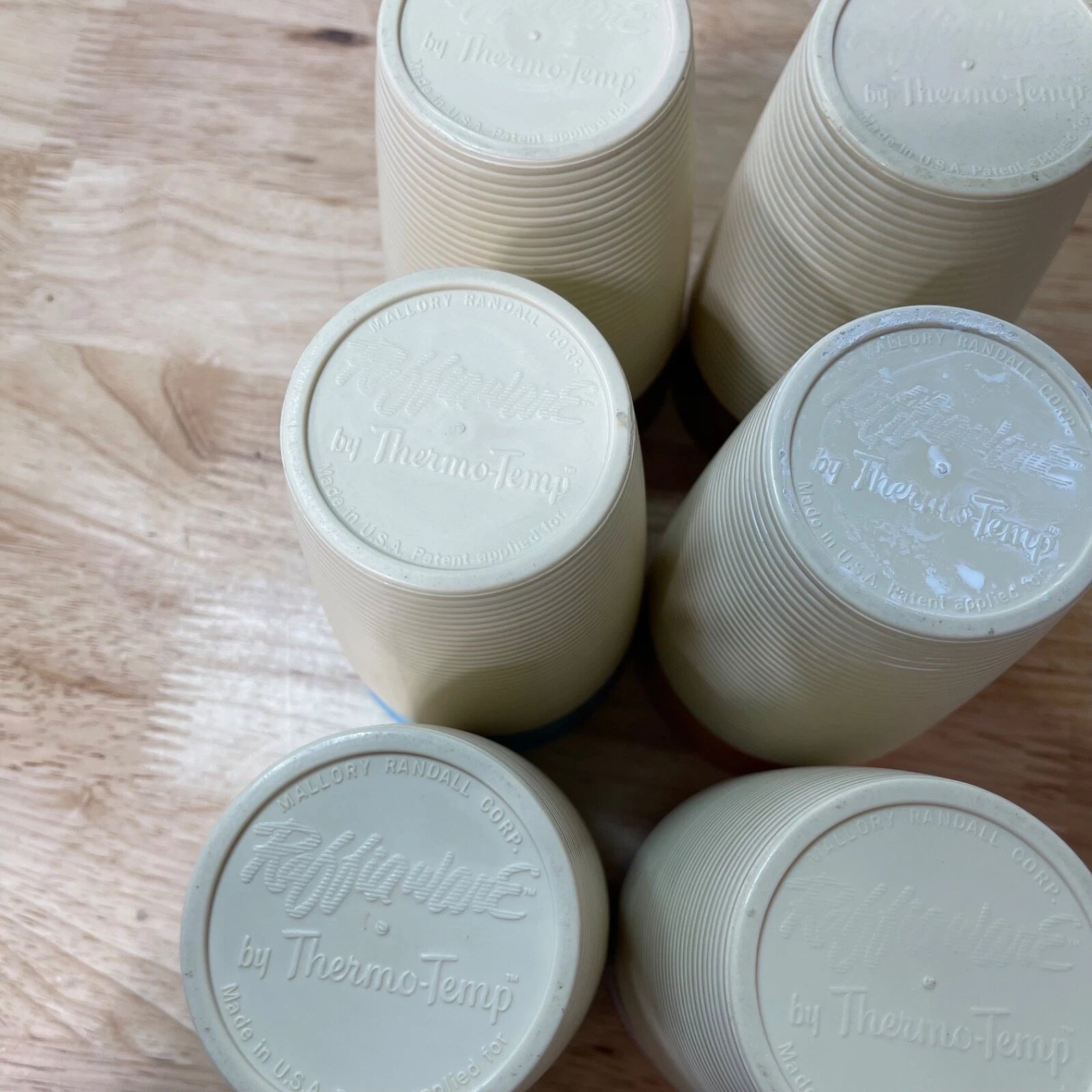 Vintage Thermo-Temp Raffiaware 12 Oz Cups Set of 6 cups | eBay