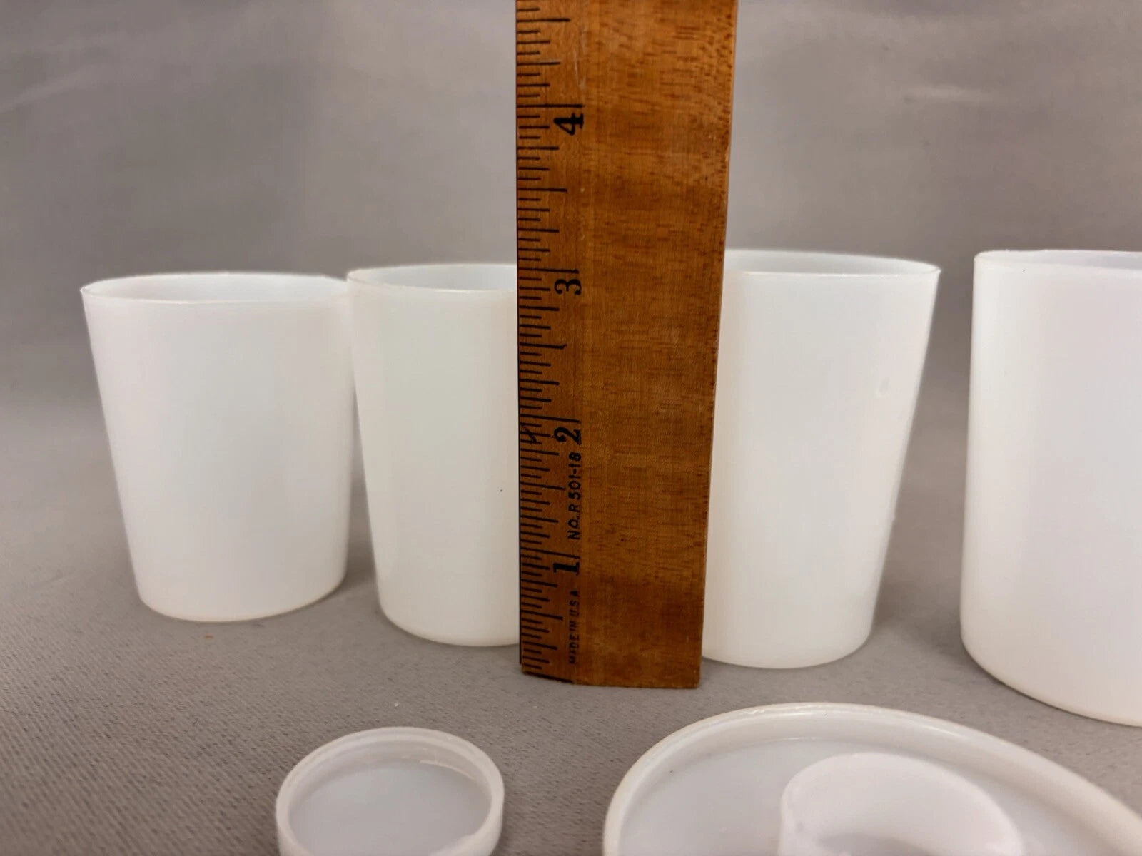 6 piece Plastic Nesting Nested Tumbler Cups Set w/ Pill Container in Storage Lid | eBay