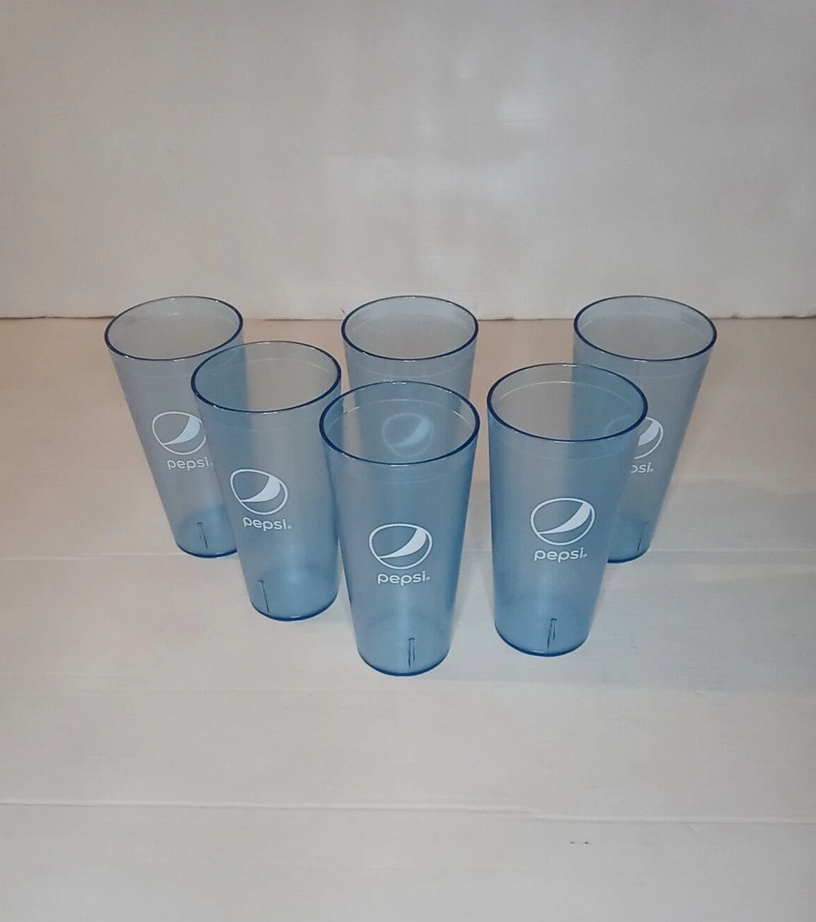 New Pepsi Cola Restaurant Ice Blue Plastic Tumblers Cups Glasses 32oz | eBay