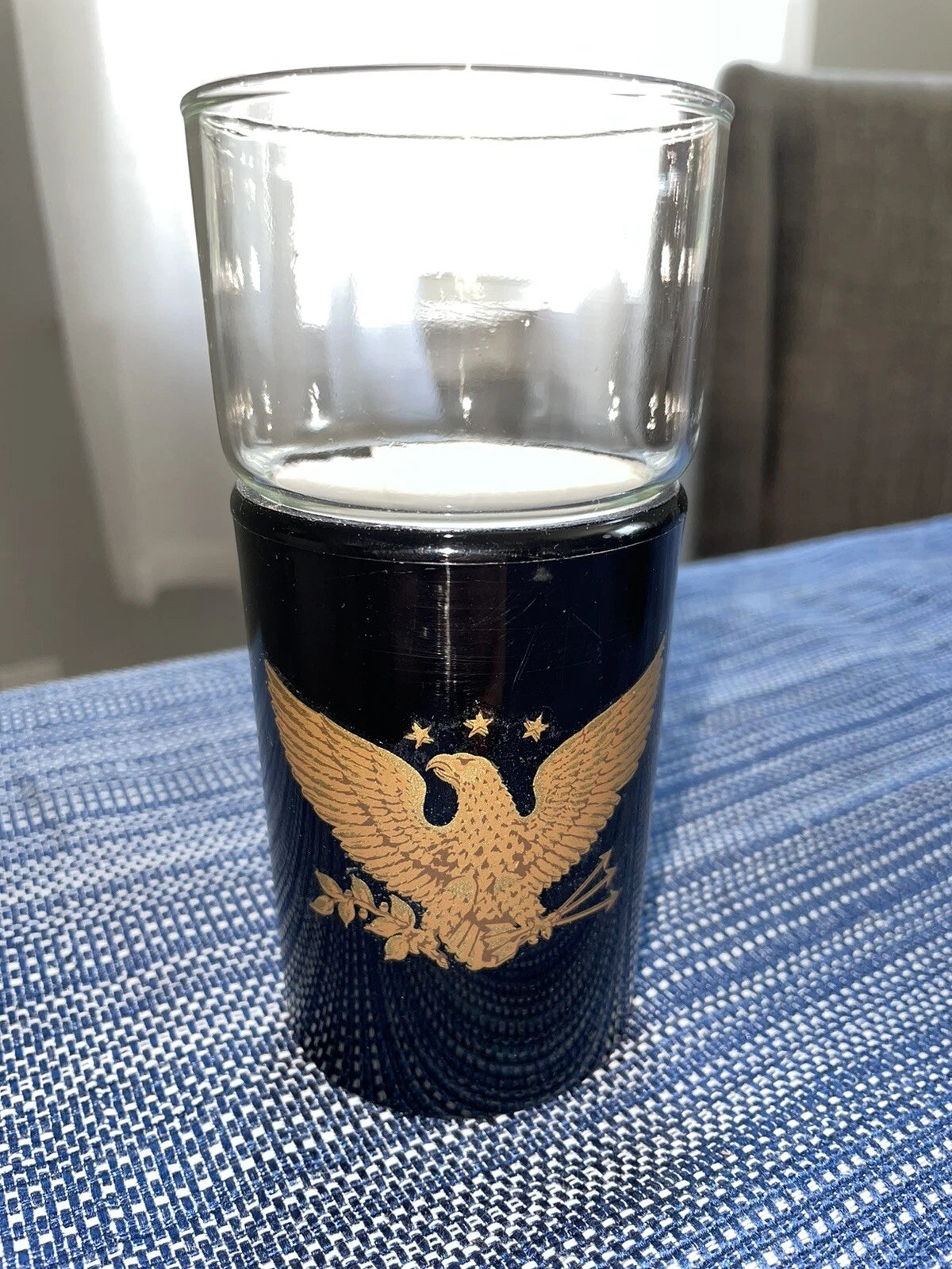 Set Of (4) Kraftware Henry & Miller Military Eagle Highball Insulated Glasses | eBay