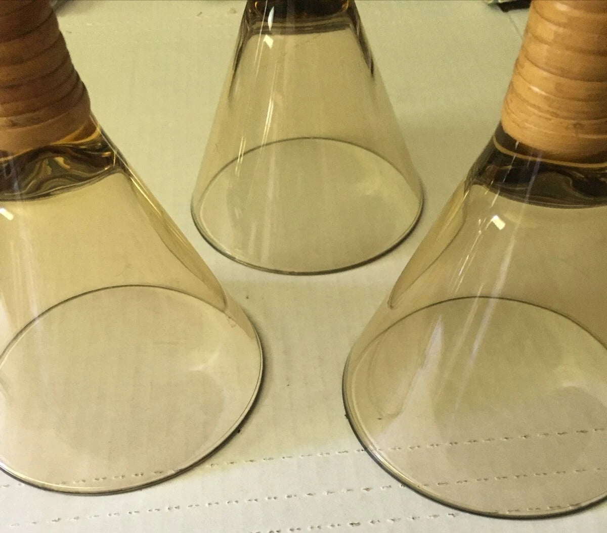 Set Of 6 Outdoor Glasses - 3 Martini/3 Margarita - Wrapped Stems | eBay