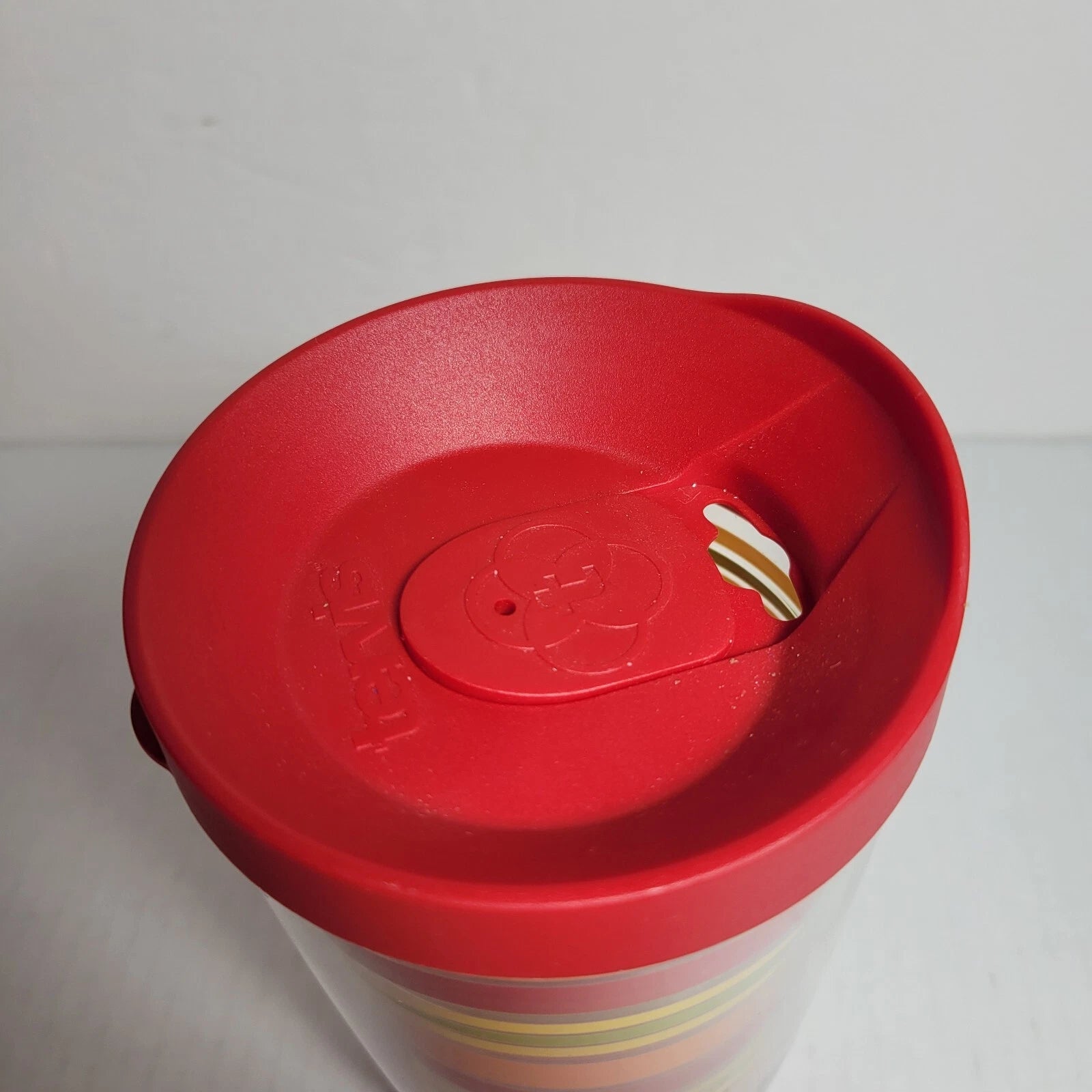 Fiesta Sunny Stripes Tervis 16oz Insulated Tumbler Travel Cup w Red Lid | eBay