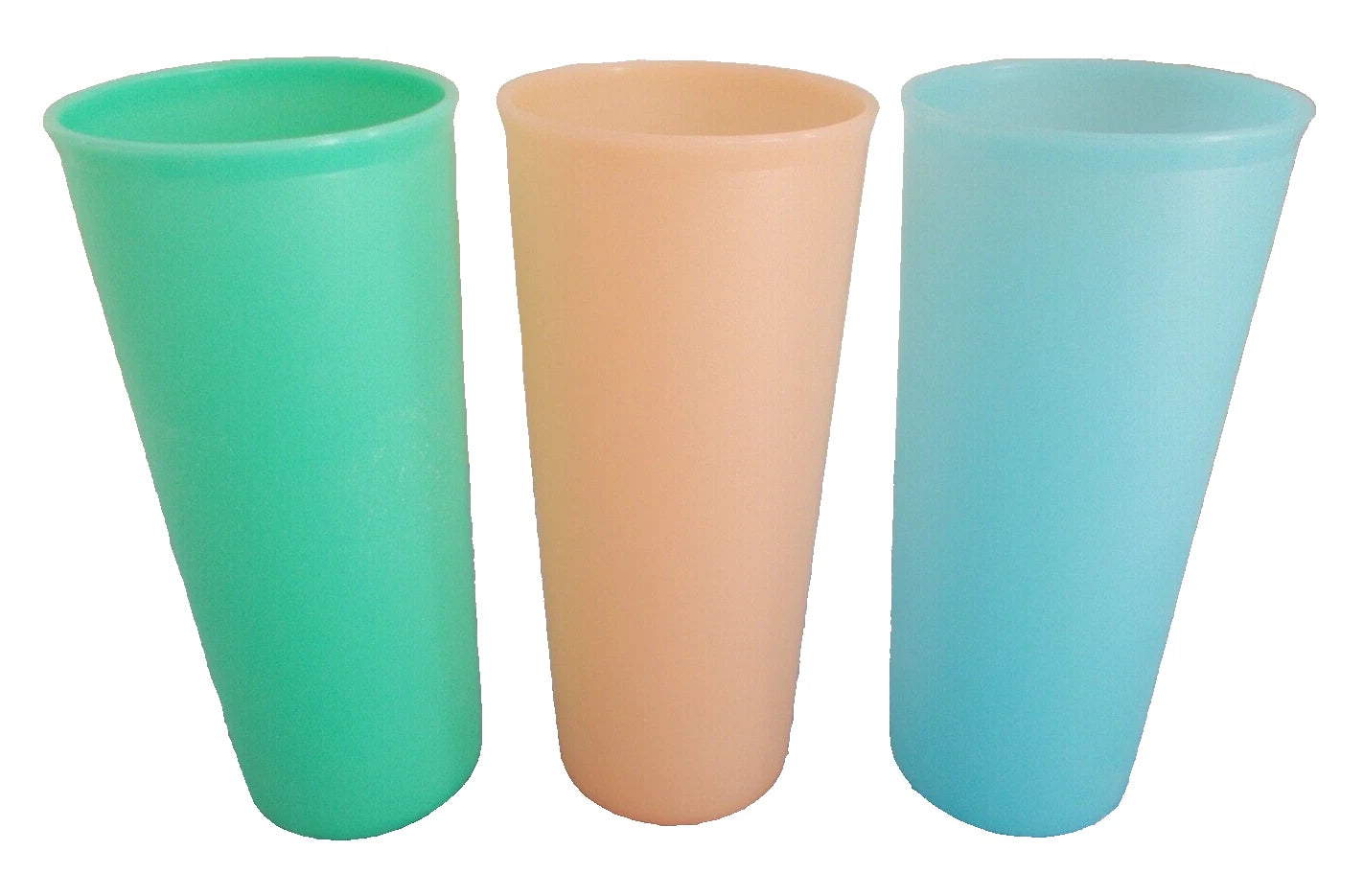 Lot of 6, Tupperware 16 oz. Plastic Cups, #107 Size 6-1/2" Tall, Multi-Colors | eBay