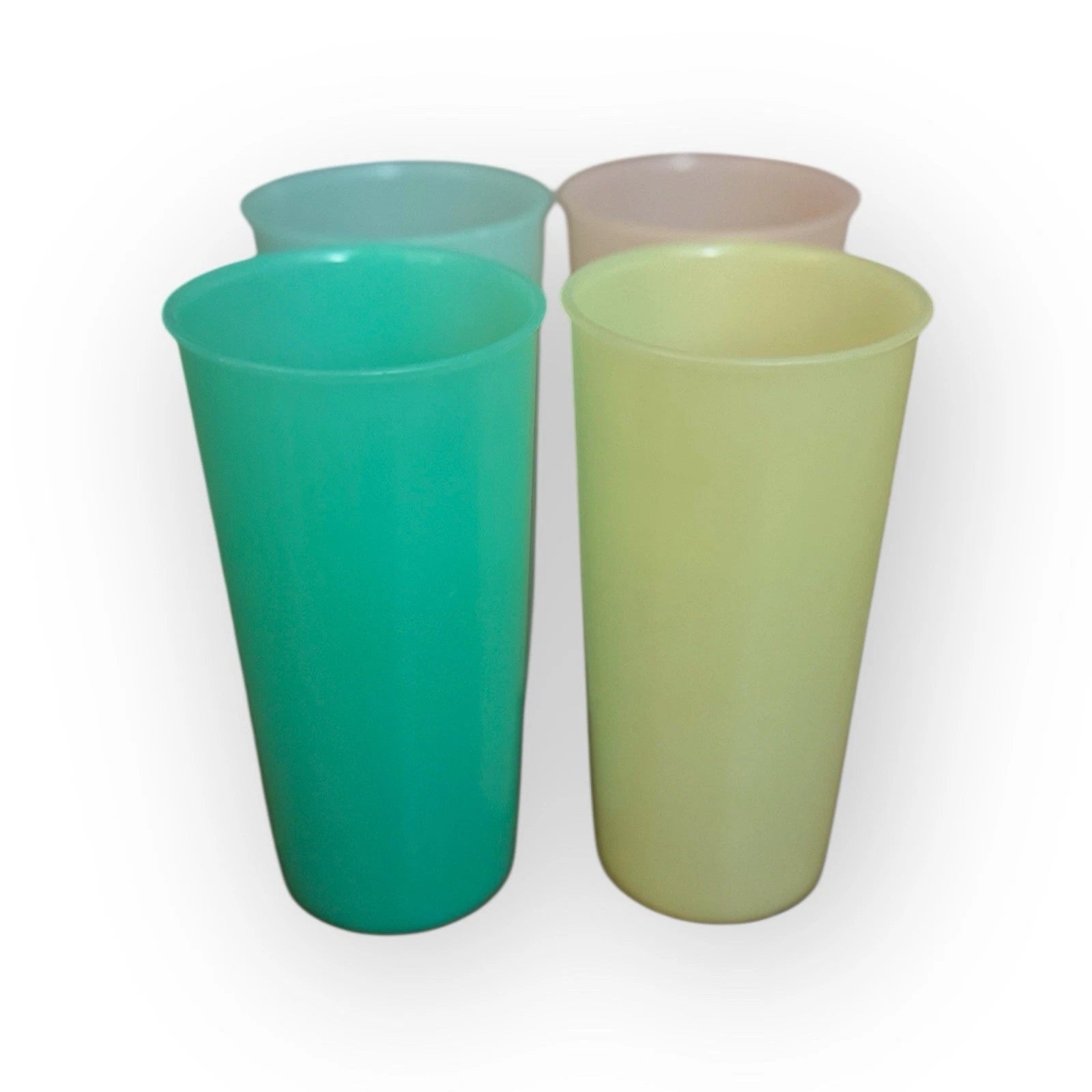 Vintage Made In USA Set of 4 Tupperware Stackable Pastel Juice Cups 6 oz. | eBay