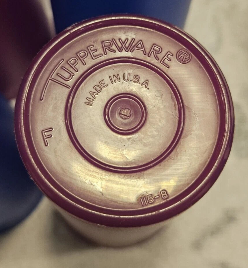 Tupperware 115 Stackable Jewel Tone Blue- Raspberry Tumblers 12oz Cups Lot of 4 | eBay