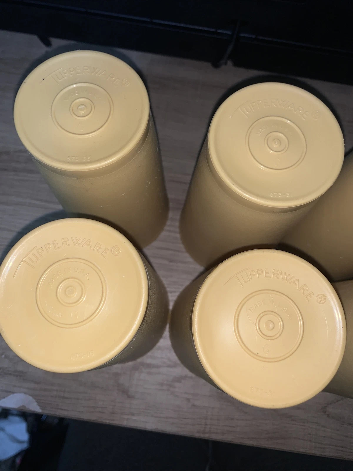 Tupperware Tumblers Set of 6 Harvest Gold 873 Vintage 1970s 12 oz #873-38 | eBay