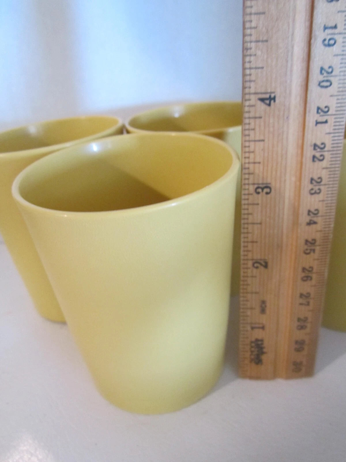 Tupperware 6 oz. Kids' Juice Cups Tumblers #1251 Set of 4 Vintage Gold Yellow | eBay