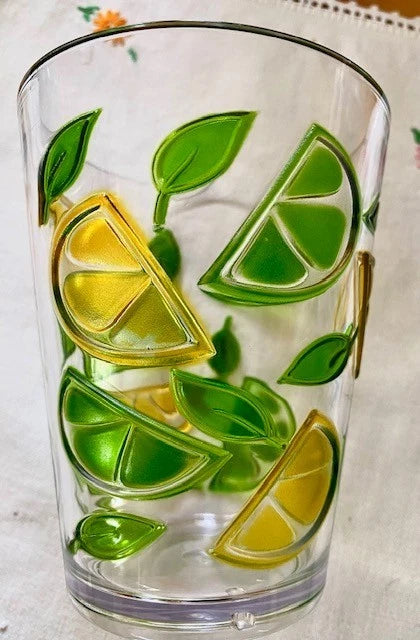 Summer Season Tumblers with Embossed Lemon & Lime Slices by Novogratz | eBay