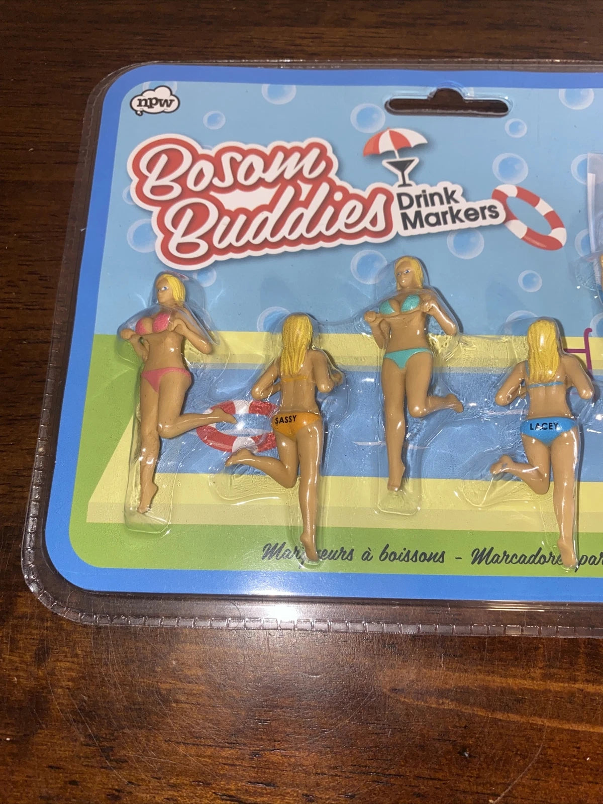 NPW Drinking Bosom Buddies Cocktail Wine Glass Markers, Set Of Six | eBay