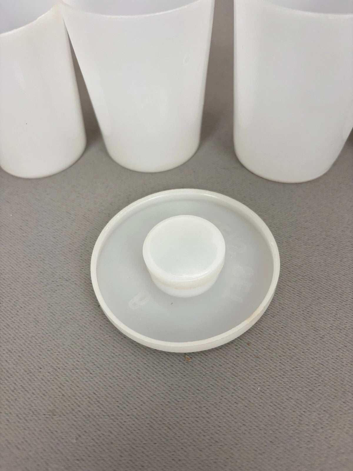 6 piece Plastic Nesting Nested Tumbler Cups Set w/ Pill Container in Storage Lid | eBay