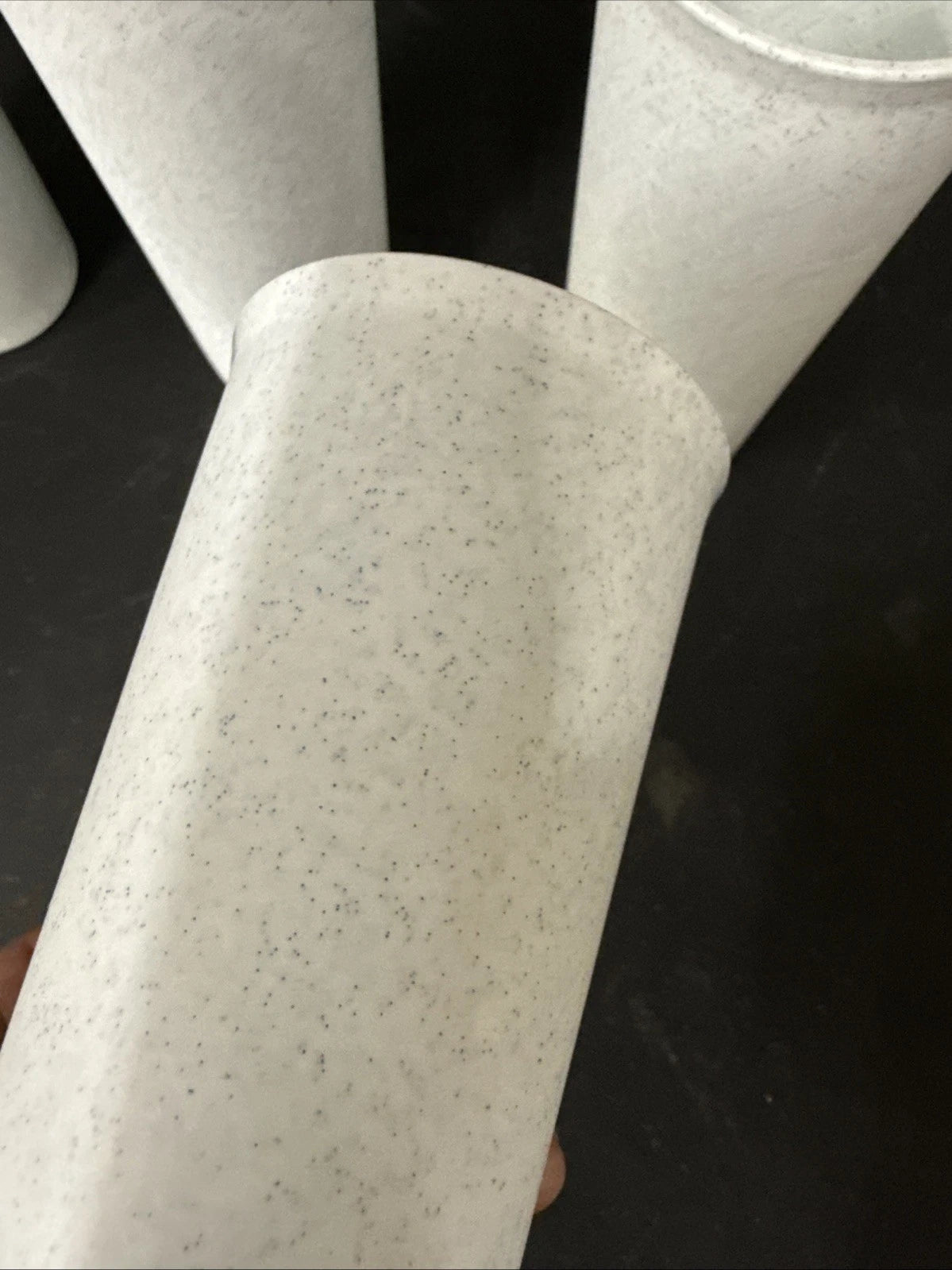 NEW OLD STOCK Tupperware Speckled Fireworks Tumblers 12 oz Cups Set of 4 Vintage | eBay