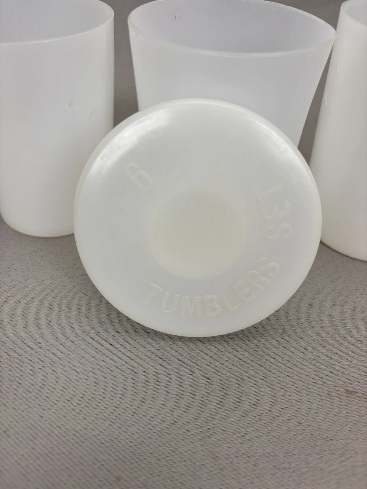 6 piece Plastic Nesting Nested Tumbler Cups Set w/ Pill Container in Storage Lid | eBay