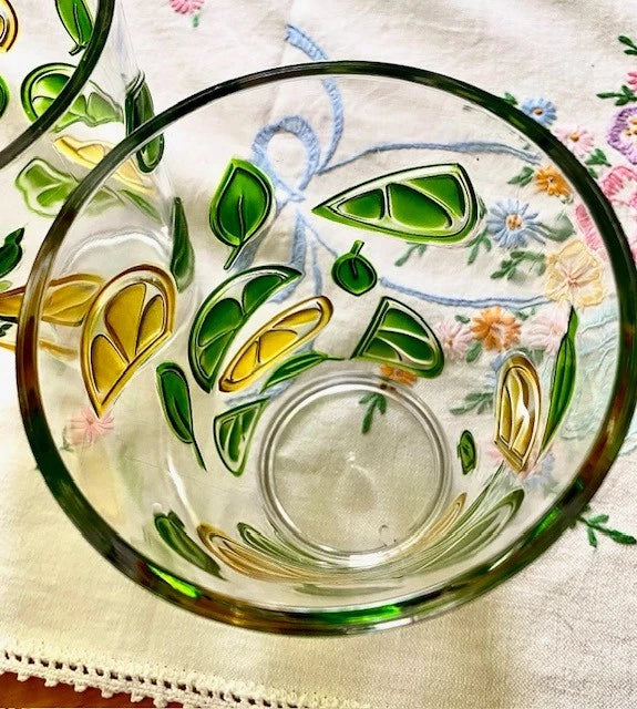 Summer Season Tumblers with Embossed Lemon & Lime Slices by Novogratz | eBay