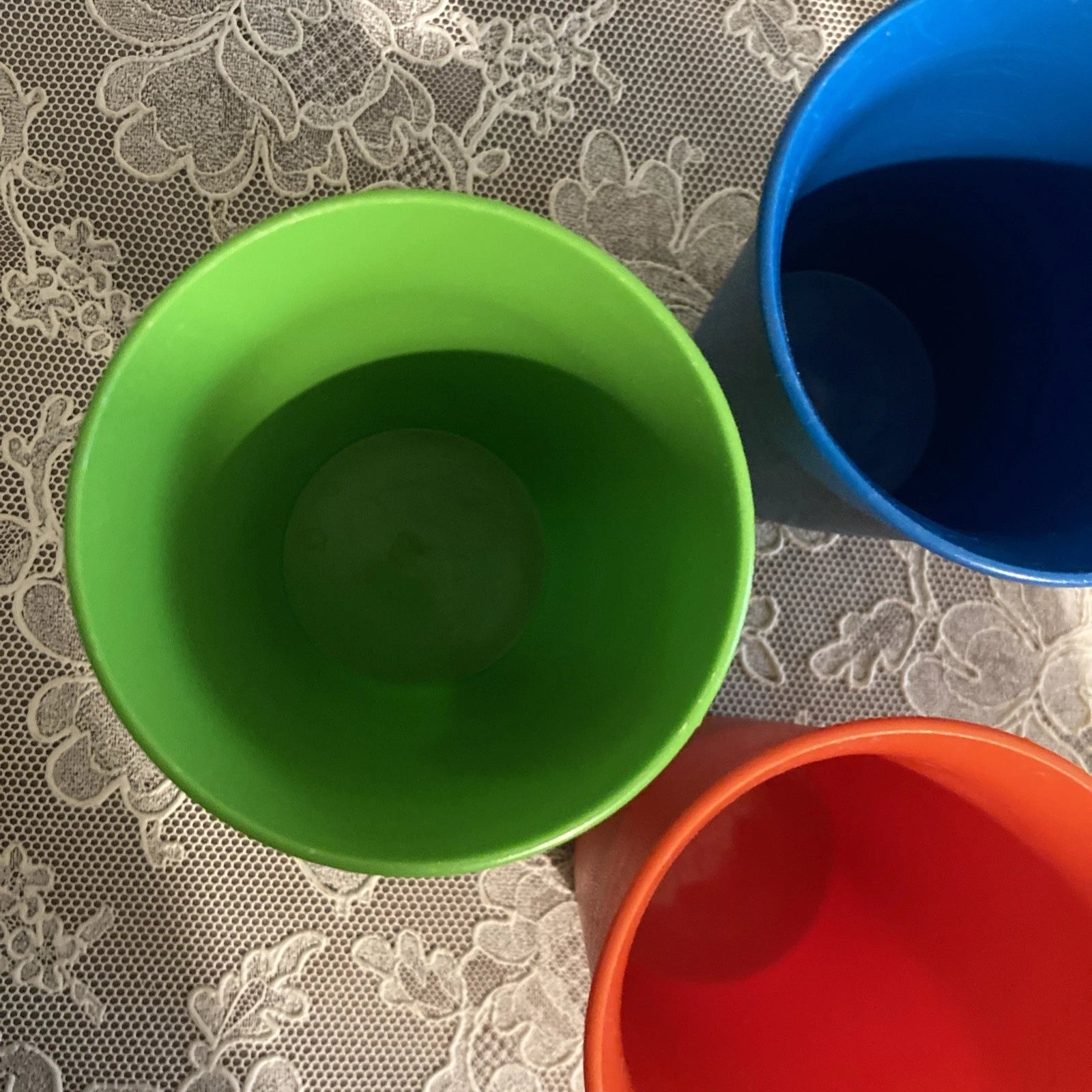 Vtg Tupperware Classic Kids 6 oz Bell Tumblers Cups Primary Colors Set of 5 | eBay