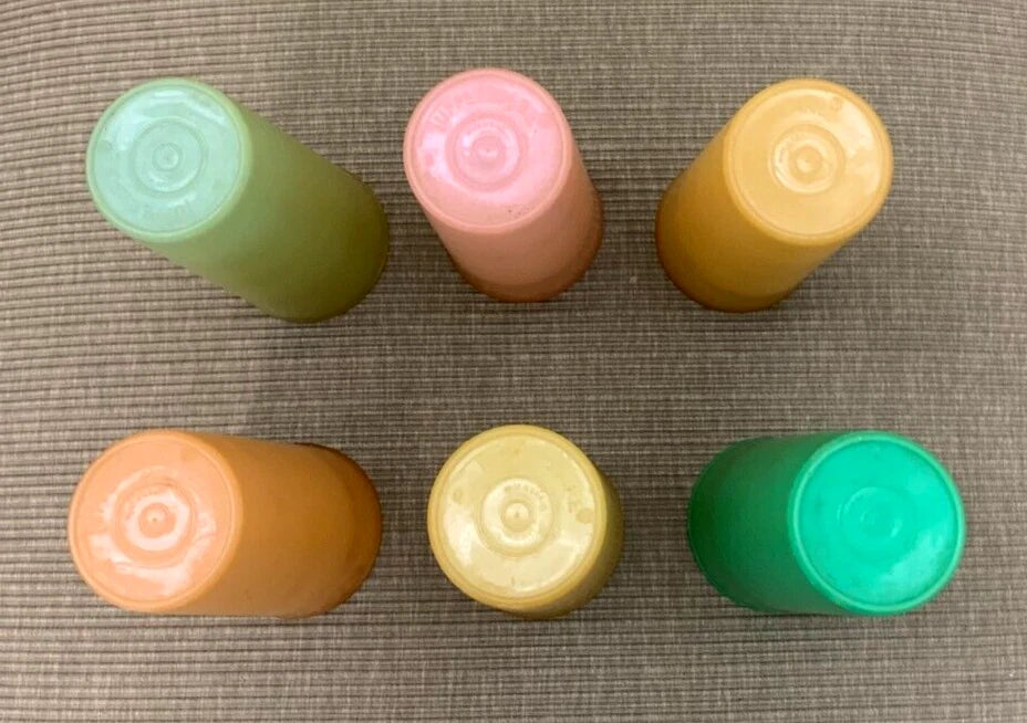 6 RETRO 1970s Vintage TUPPERWARE 16 oz Tall Plastic Cups Tumblers Kitchen Kitsch | eBay