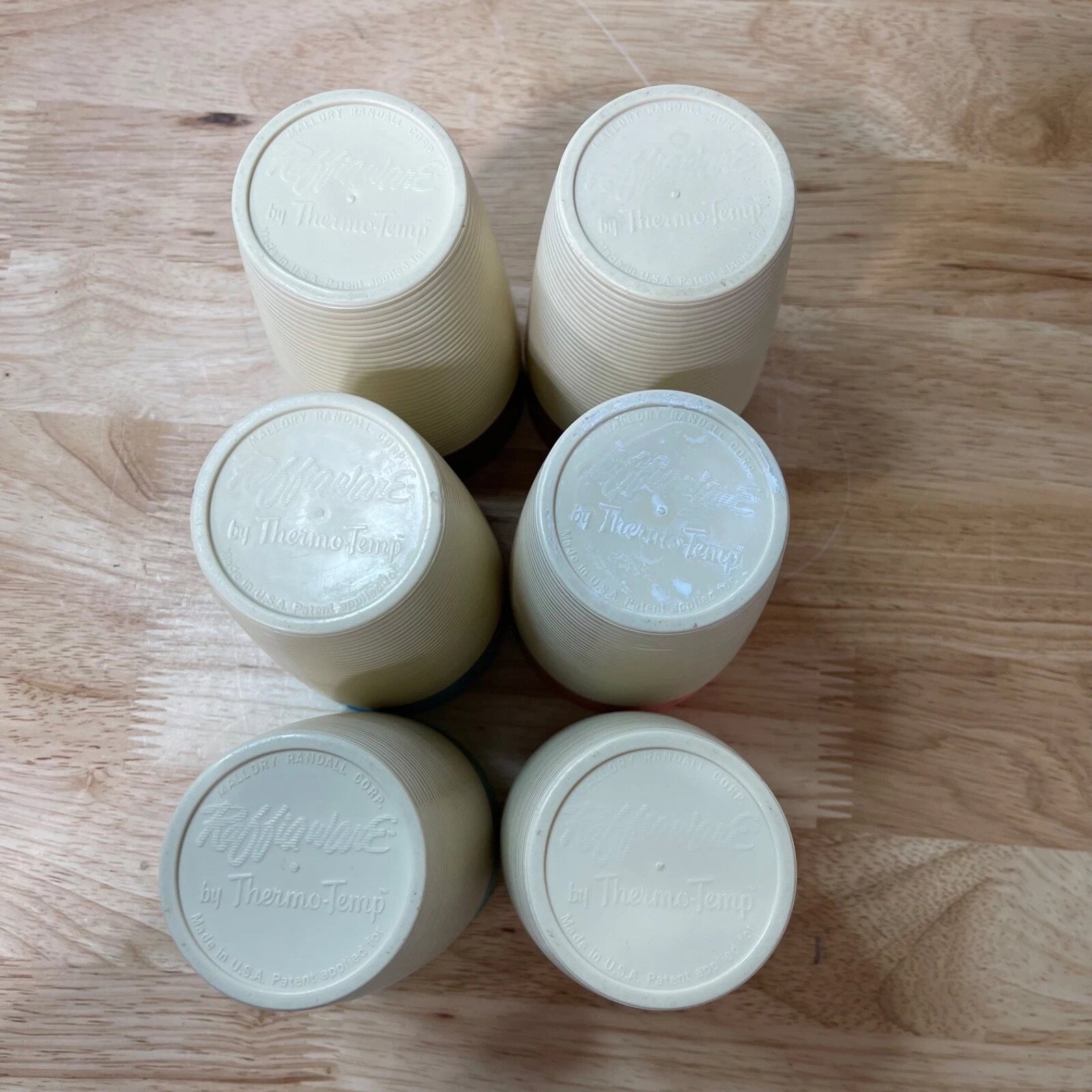 Vintage Thermo-Temp Raffiaware 12 Oz Cups Set of 6 cups | eBay