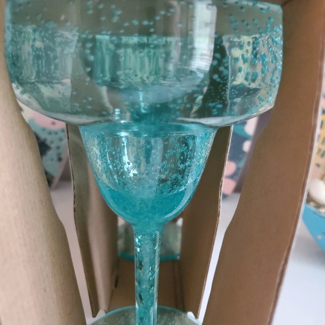 TWO *Sunglow Style* in/outdoor 13oz 385m Margarita glasses Aqua Blue Acrylic NEW | eBay