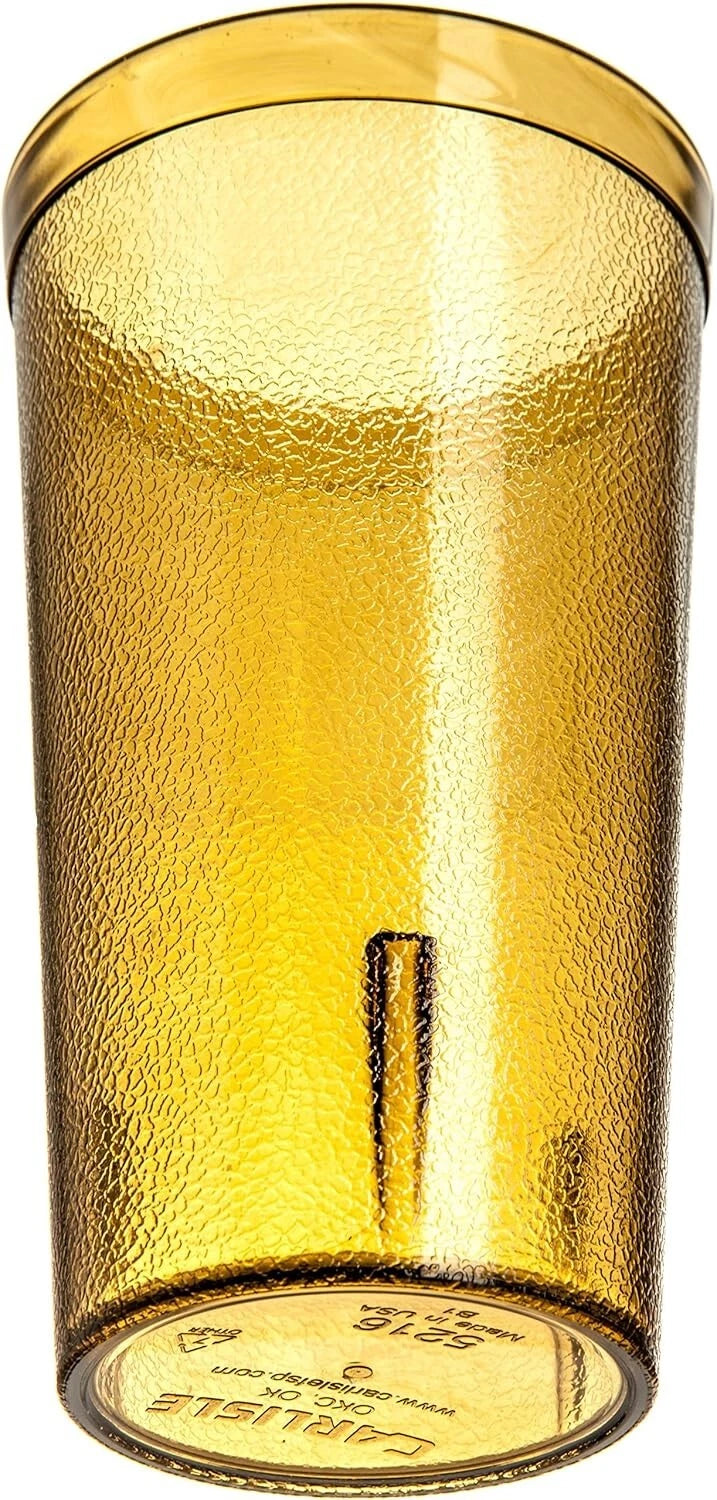 Stylish Amber Stackable Tumbler Set - 16oz Break-Resistant Plastic (6 pk) | eBay