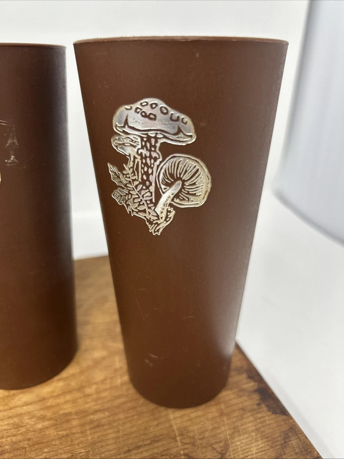 Vintage NASCO 1970s Mushrooms Brown Plastic Cups Set of 5 Tumblers | eBay
