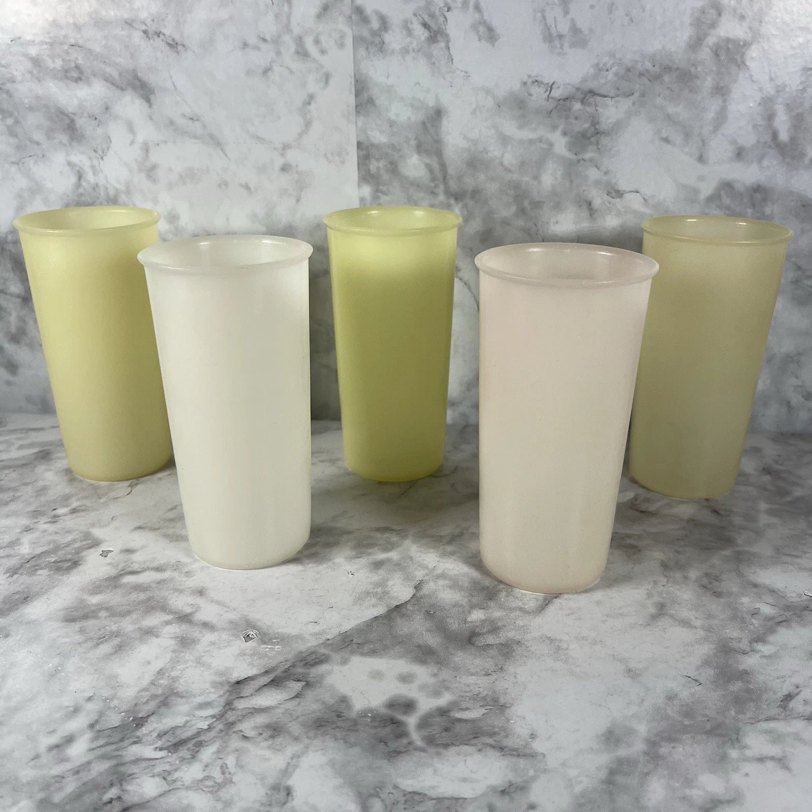 Vintage Tupperware 117 Stackable Pastel Color Juice Cups Tumblers 6oz Set Of 5 | eBay