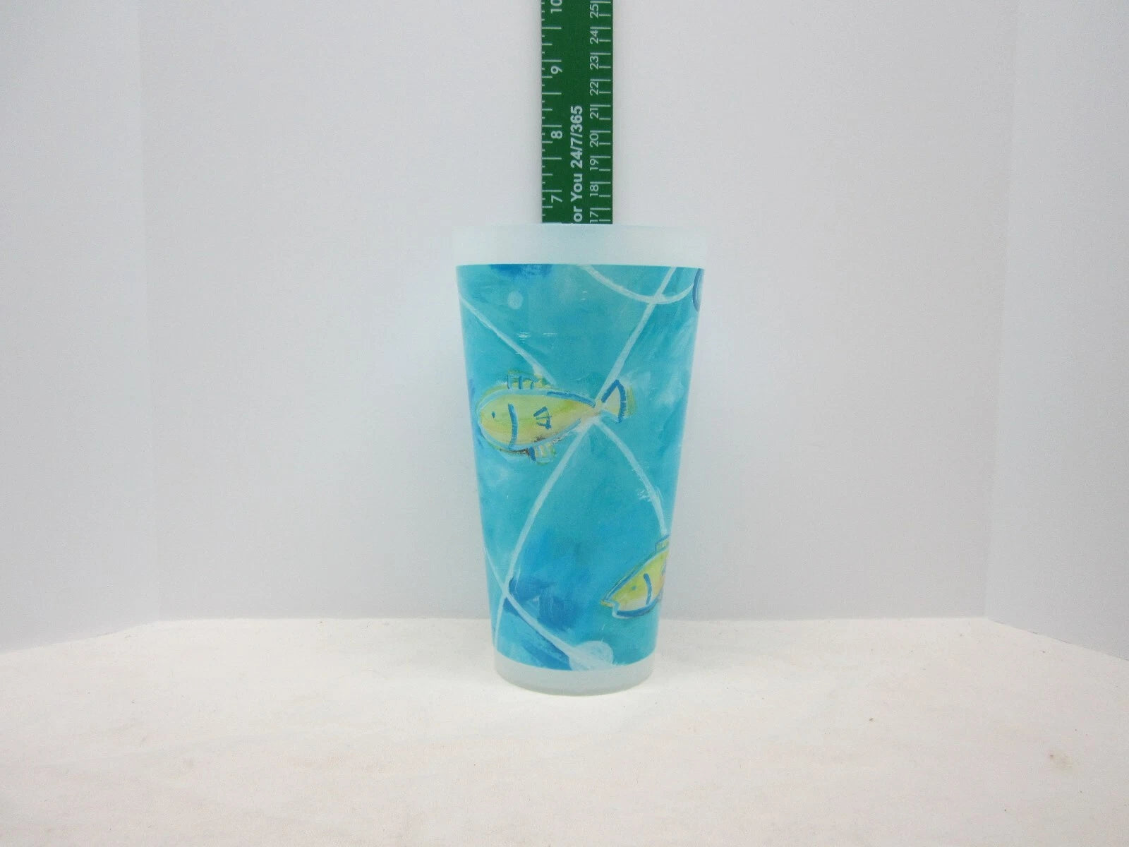 6 Plastic 16 oz Plastic Fish Glasses with 5 matching stir sticks | eBay