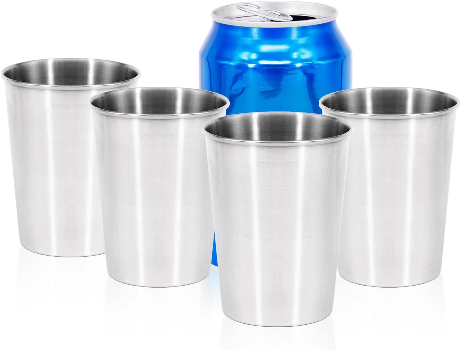 4Pack 6Oz Small Stainless Steel Cups, BPA Free Healthy Pint Drinking Cups Metal | eBay