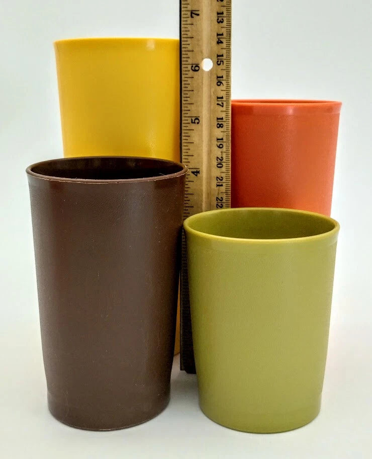 Vintage Tupperware Tumblers / Cups - 2 each: 6 oz, 8 oz, 12 oz, 18 oz - Lot of 8 | eBay
