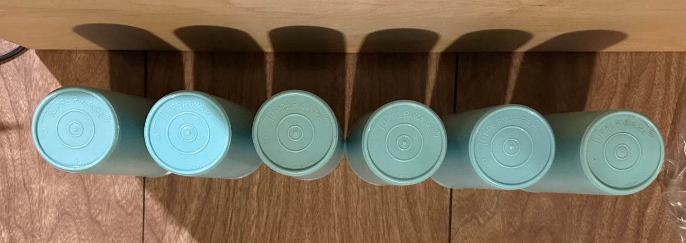 Tupperware Set Of 6 Vintage 107 Tall Tumblers Cups 16 Oz | eBay