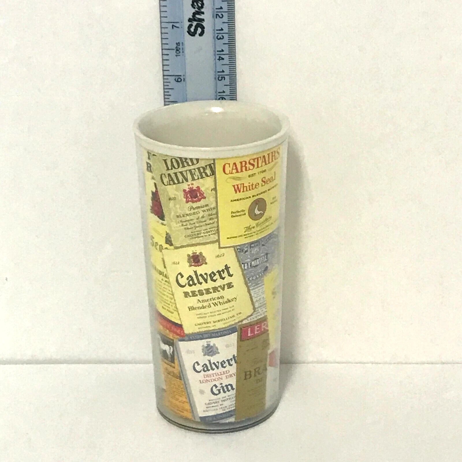 Plastic Drinking Tumblers Whiskey Vodka 70's VTG Novelty Bar Brand Labels Design | eBay