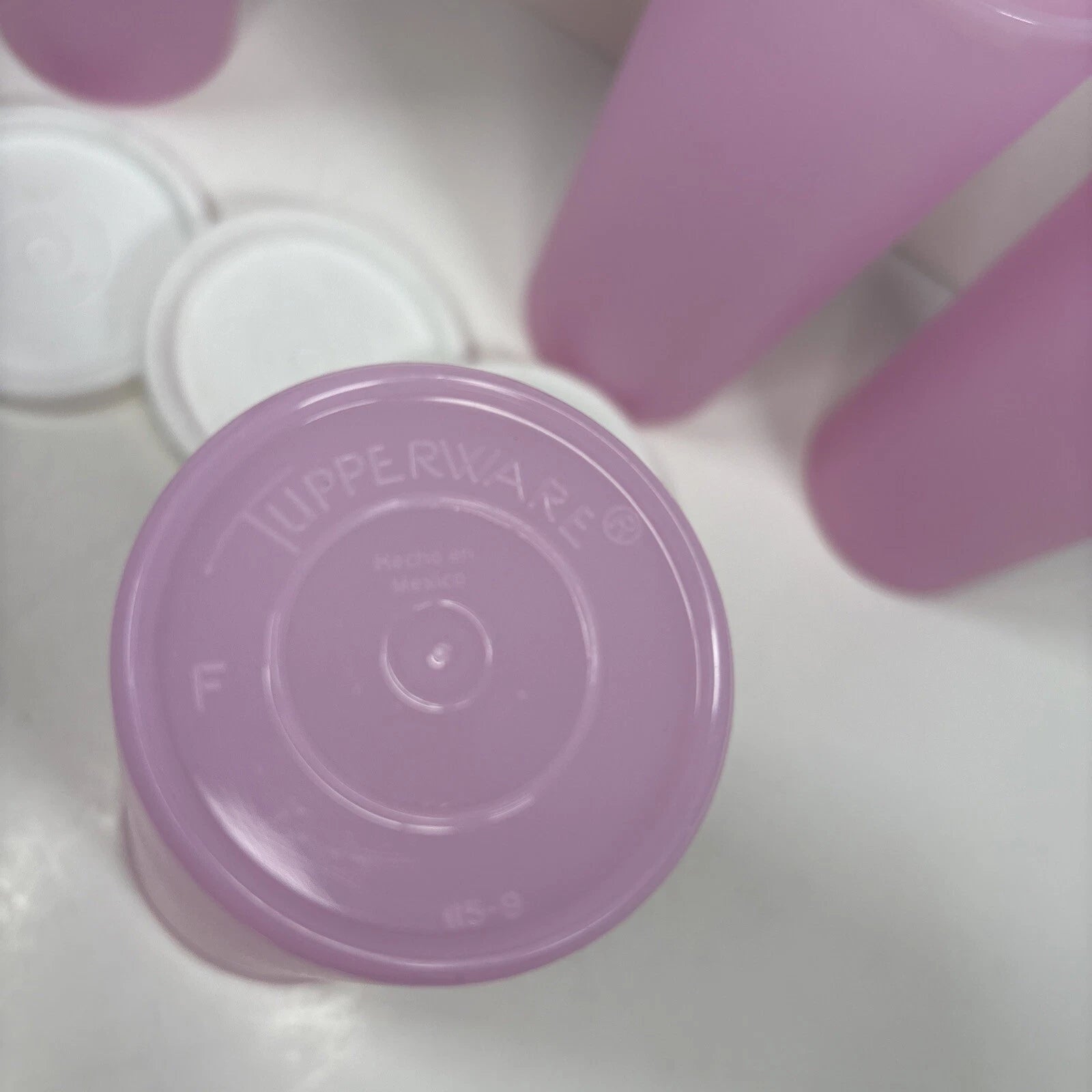 Tupperware Pastel Pink Tumblers Glasses Cups 12 oz Set of 4 with Lids | eBay