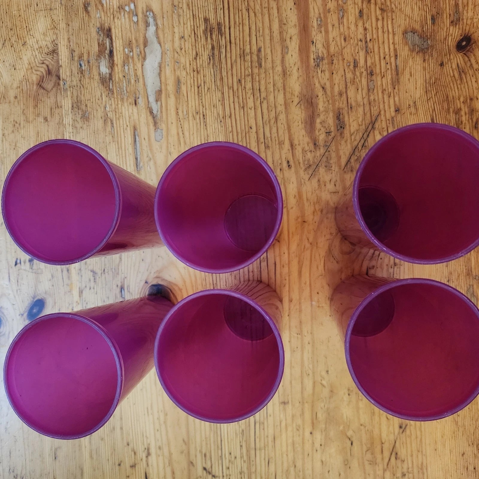 Tupperware Tumblers Plum-color Set of Six Pre-owned Great Condition | eBay