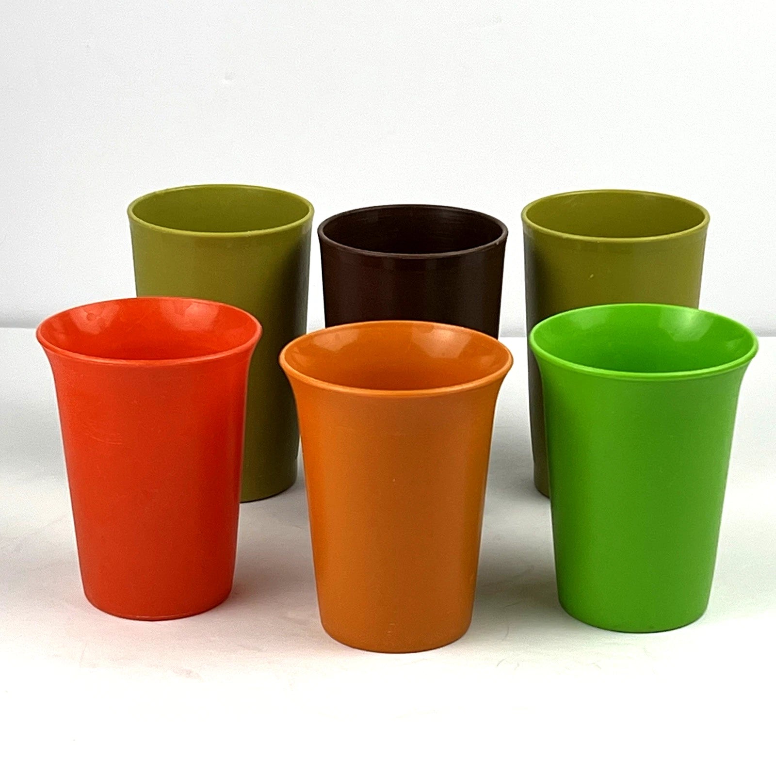 Vintage Tupperware Tumblers Cups Mixed Lot Set of 6 Fall Colors | eBay