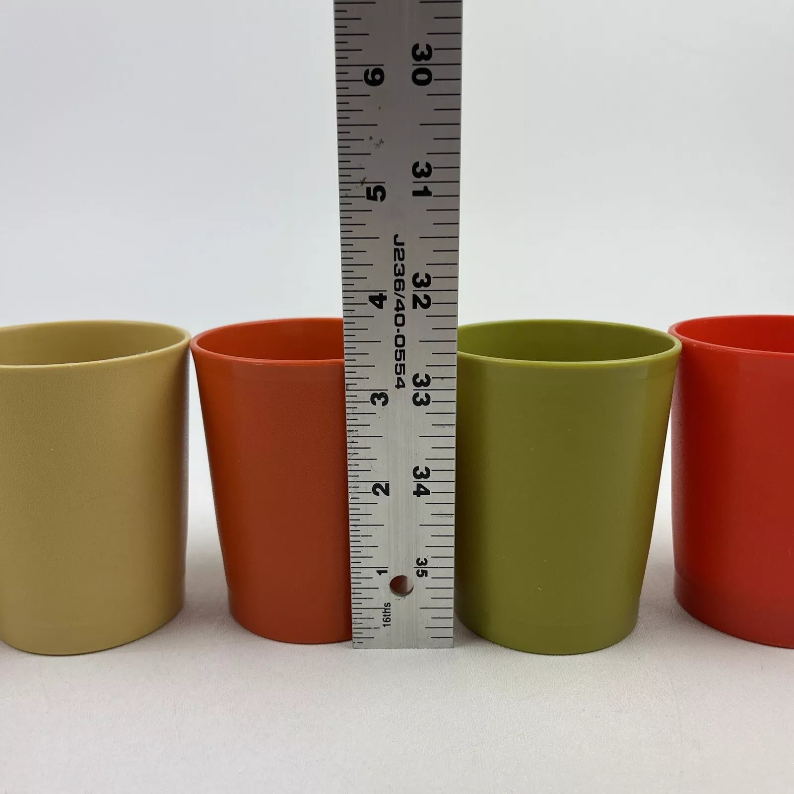 6 VTG Tupperware 1251 Plastic Cups Tumblers Kids Harvest Red Orange Green YLW | eBay