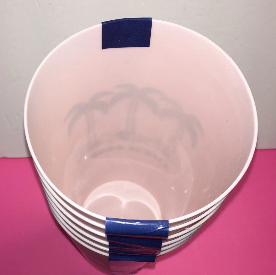 LIFE IS GOOD PINK TROPICAL π΄ PALMS~FLOWER πΈ DESIGN 6 PK PLASTIC CUPS 34Ozs NWT | eBay