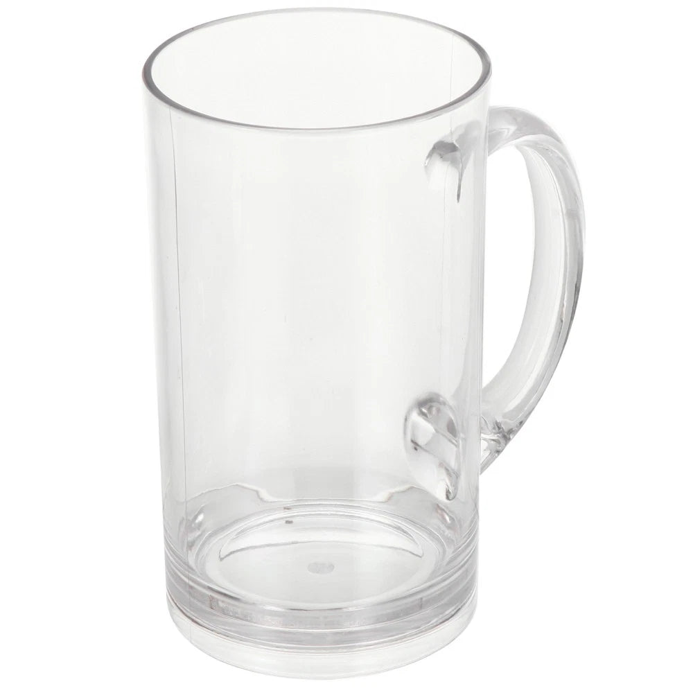 Set of 2 Transparent Beer Mug Water Glass Mugs Drinking Cup Clear | eBay