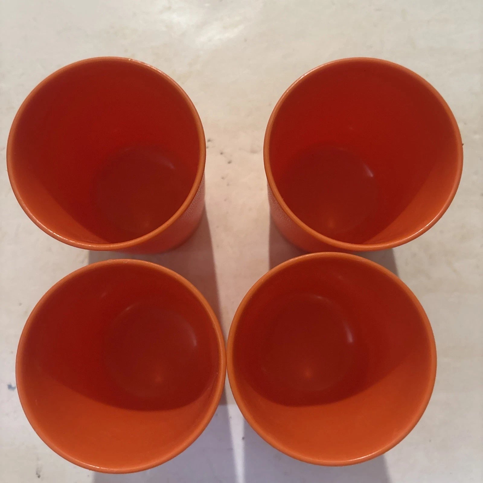 Vintage Tupperware 6oz Orange Juice Cup Tumblers #1251 Set Of 4 | eBay