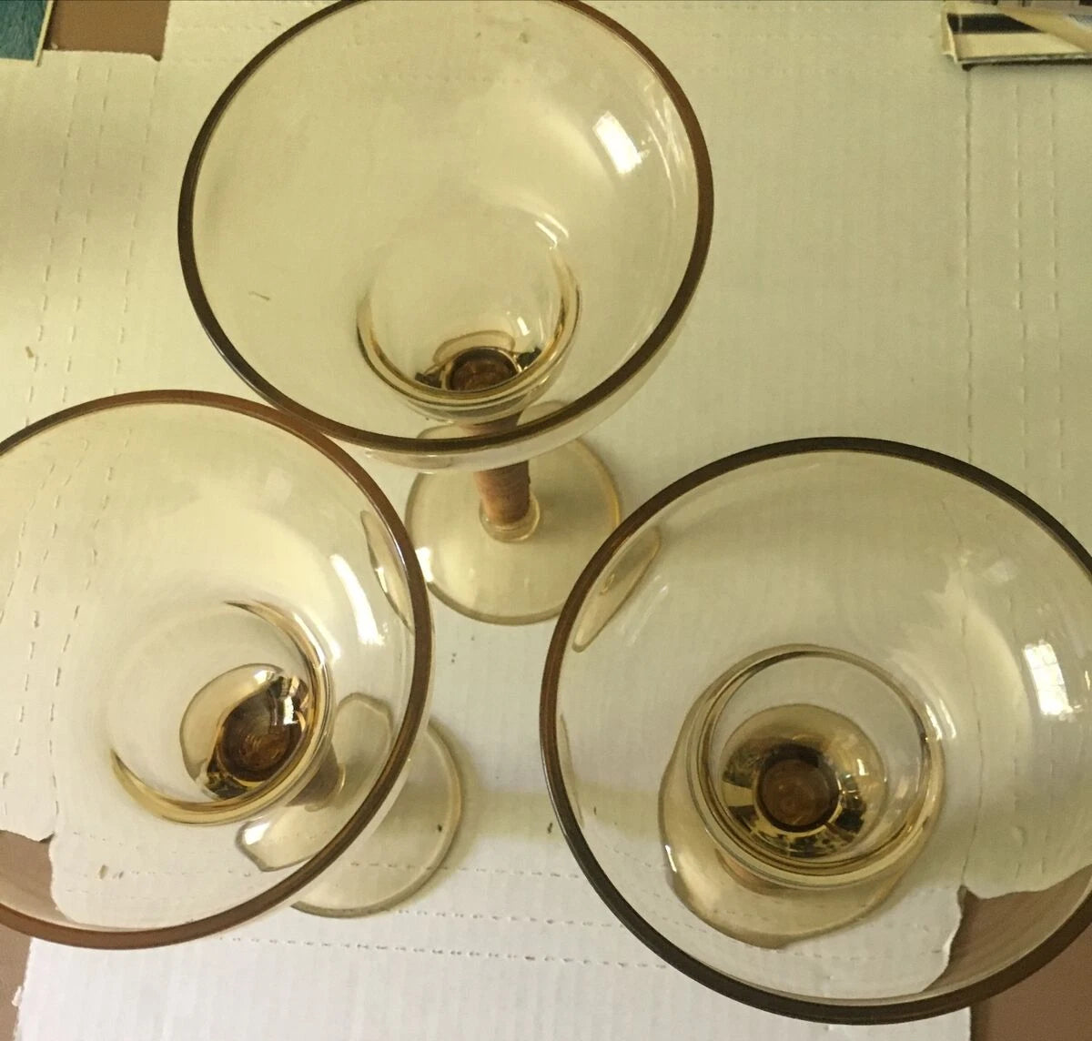 Set Of 6 Outdoor Glasses - 3 Martini/3 Margarita - Wrapped Stems | eBay