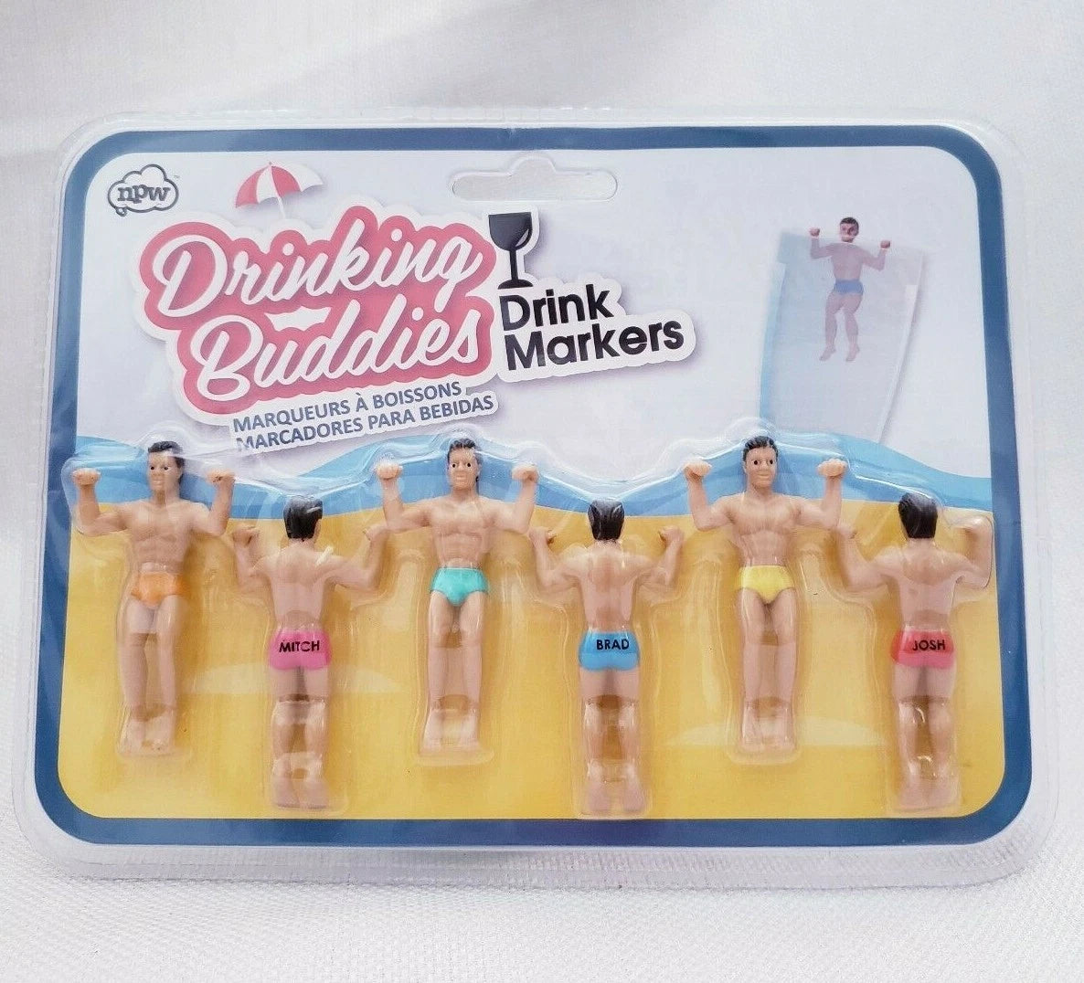 Drinking Buddies Drink Markers BRAND NEW Set of 6 Pack Cocktail Collectibles | eBay