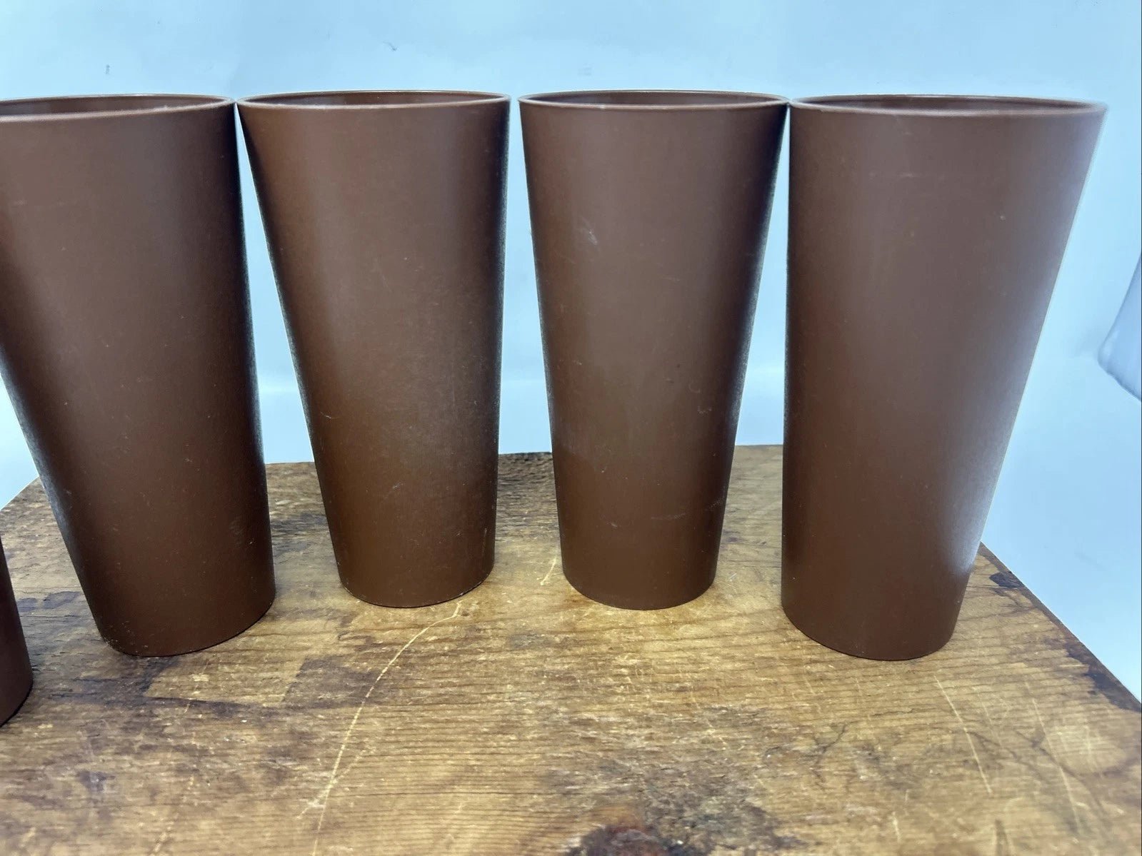 Vintage NASCO 1970s Mushrooms Brown Plastic Cups Set of 5 Tumblers | eBay
