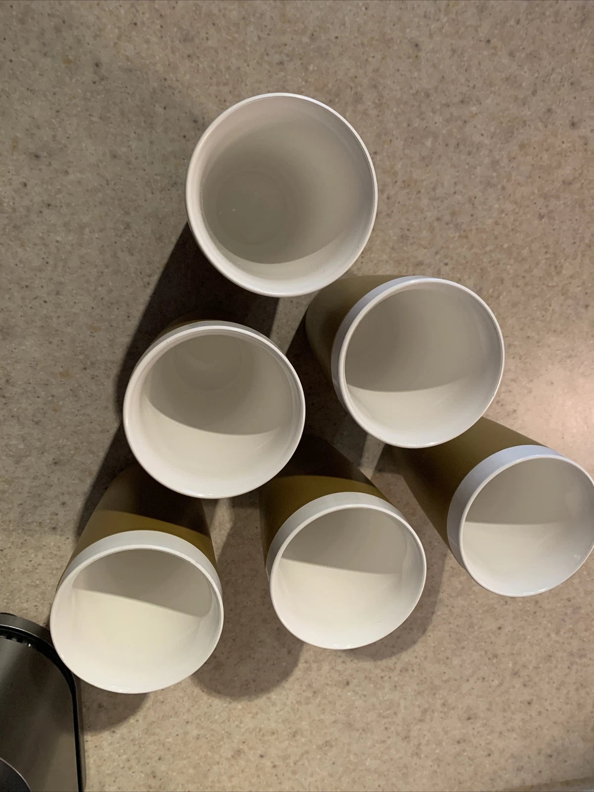 Set of (6) Vintage Olympian Thermo-Serv Plastic Beverage Tumblers Mustard Yellow | eBay