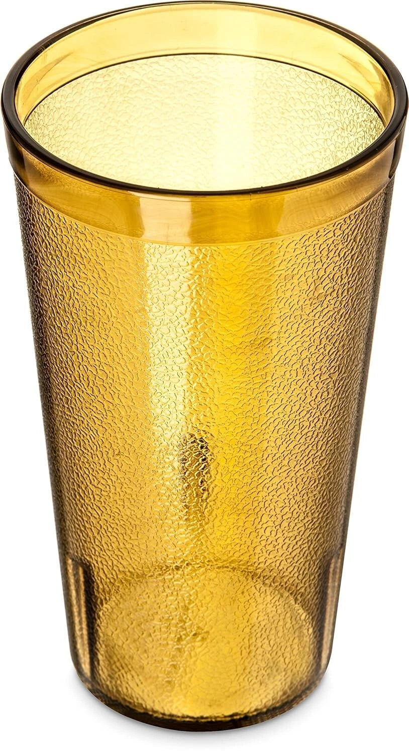 Stylish Amber Stackable Tumbler Set - 16oz Break-Resistant Plastic (6 pk) | eBay