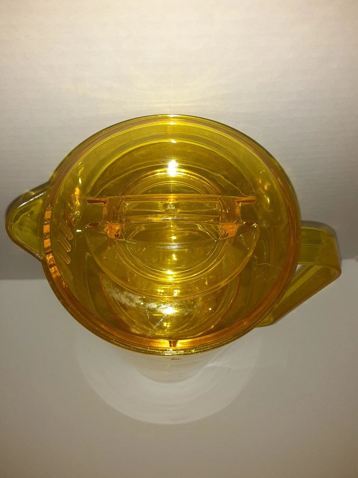 True Living 2 Qt Pitcher W/Lid & 4-8oz Cups Yellow Plastic Set NEW | eBay