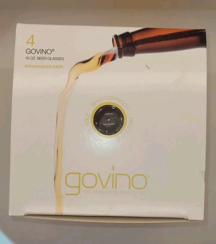 Govino 16 OZ Go Anywhere Beer Glasses 4 PACK Shatterproof BPA Free Made in USA | eBay