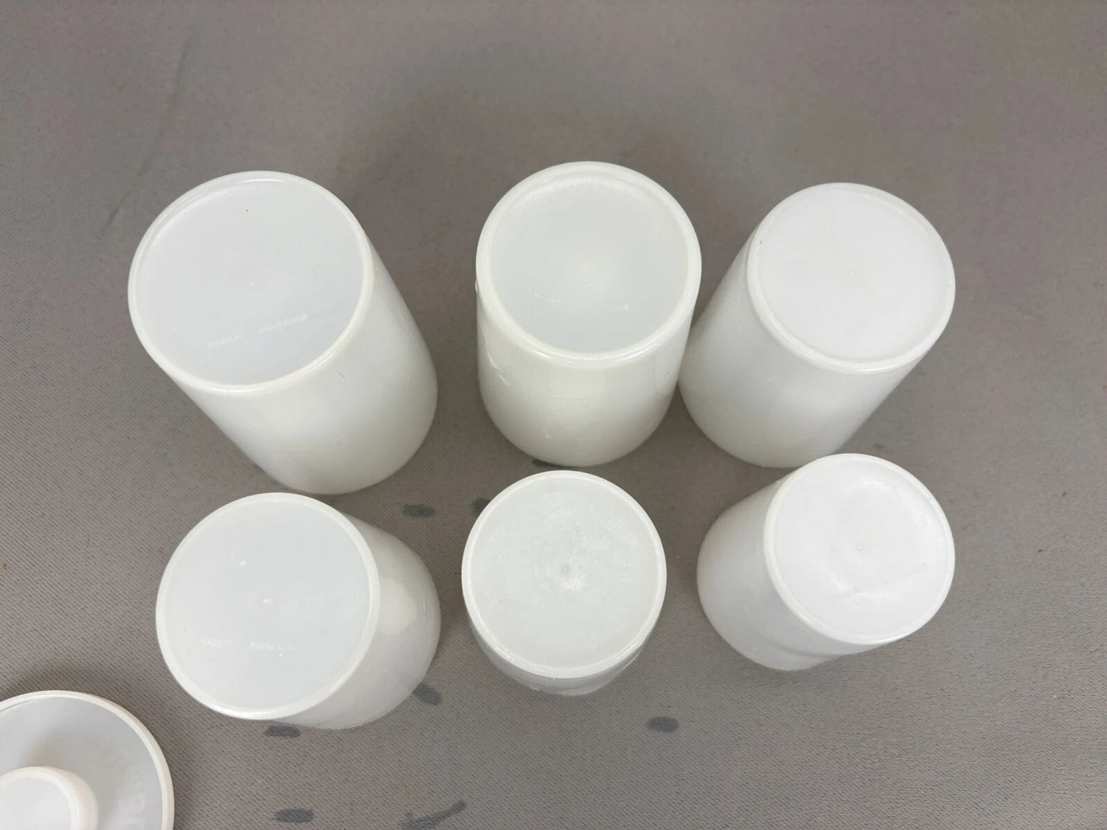 6 piece Plastic Nesting Nested Tumbler Cups Set w/ Pill Container in Storage Lid | eBay