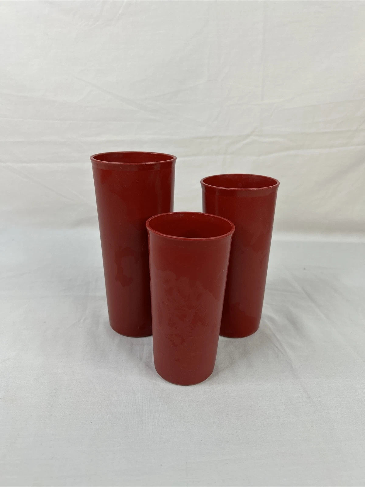 Set of 3 Tupperware Nesting Tumblers Red Cups 107-42/ 115-6 / 116-33 | eBay