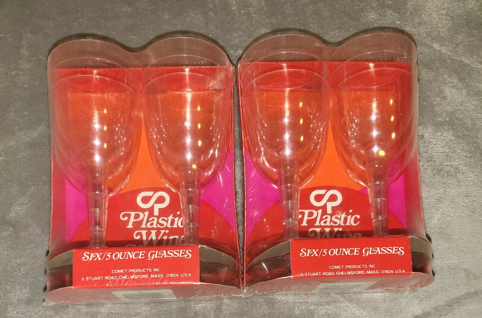 Vintage COMET Classicware 2 Sets of Six 5 Ounce Elegant Plastic Wine Glasses NEW | eBay
