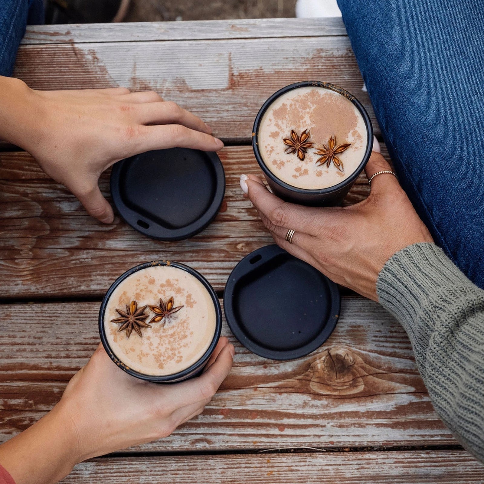 Silipint: Silicone 16oz Coffee Tumblers 2 Pack Blue Speckled - Unbreakable Cups | eBay