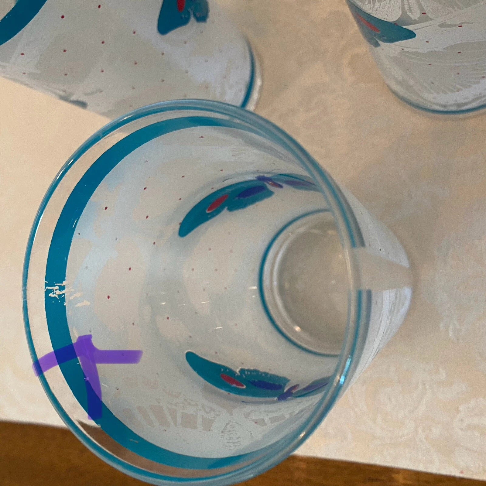 MCM Stotter Company Plastic Tumblers Cups Set of 6 Moth Butterflies Retro 1970s | eBay